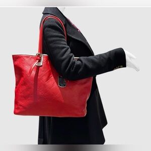 Longchamp Vibrant Red Tote Bag